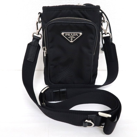 Prada Handbags - Prada Re Nylon Shoulder Smartphone Case Black